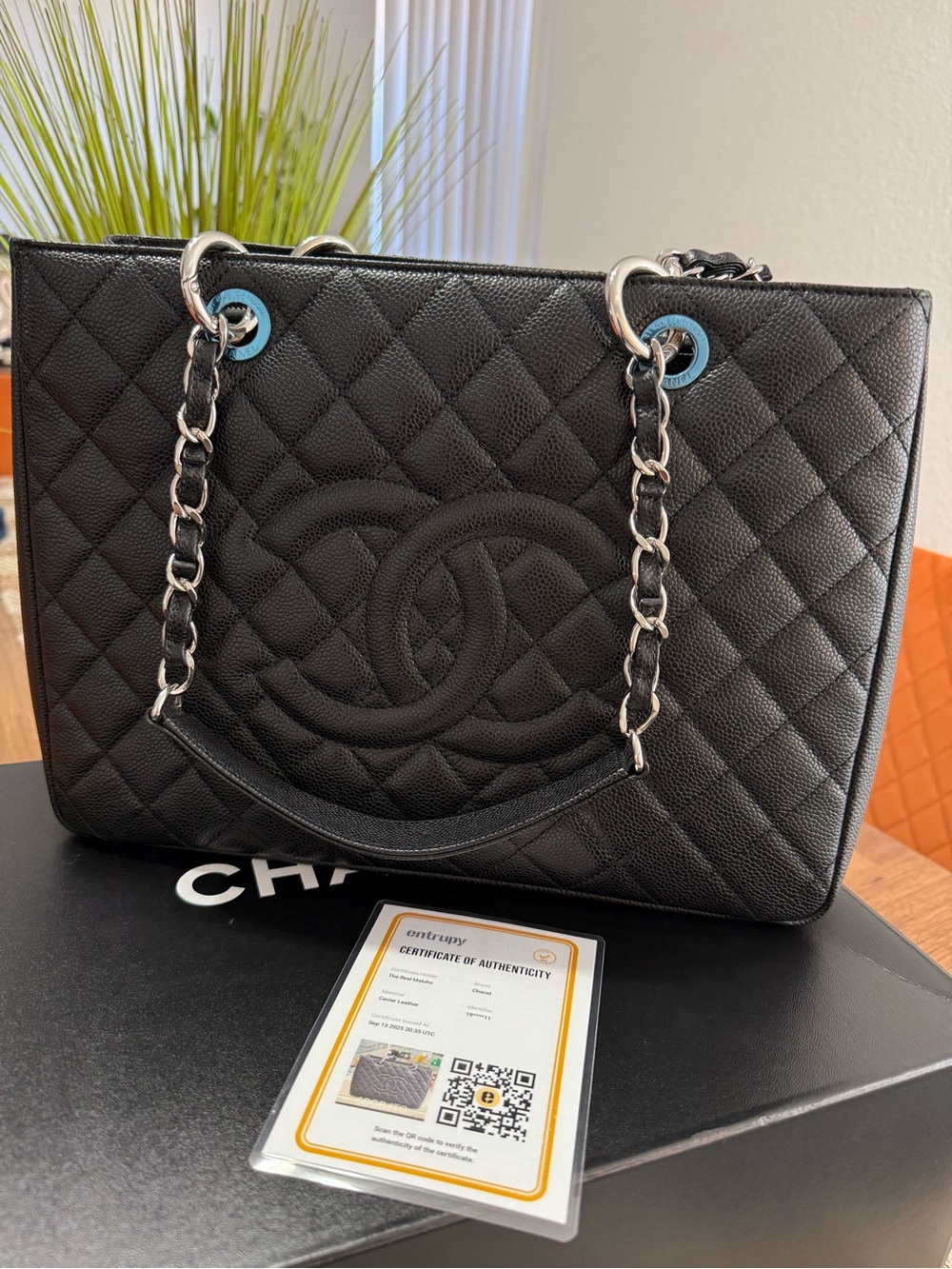 Chanel GST Grand Tote Caviar And Palladium